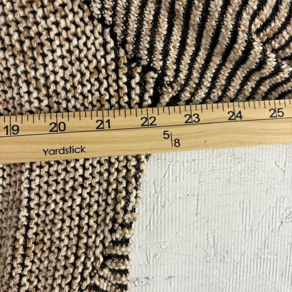 Soft Surroundings Striped Open-Front Cardigan Sweater XL Ribbed Knit Texture - Picture 4 of 8